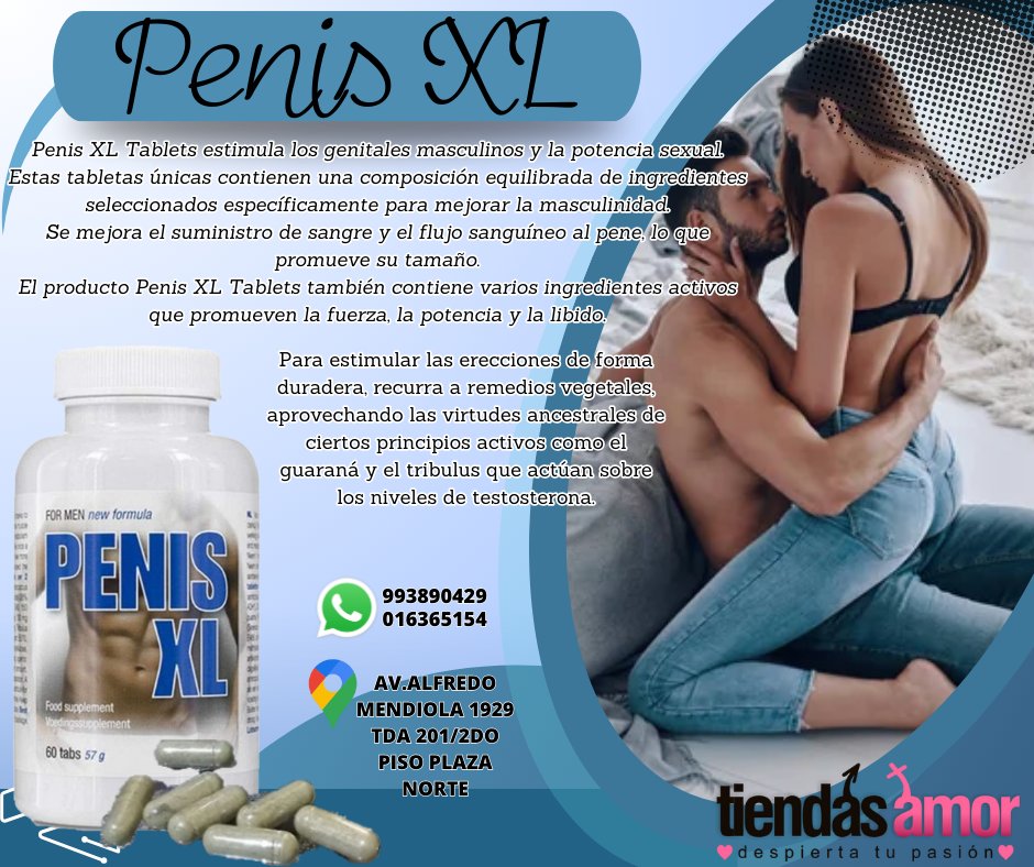 SEXSHOP SUPLEMENTO PENIS XL AYUDA AGRANDA Y ENGROSA EN PENE 