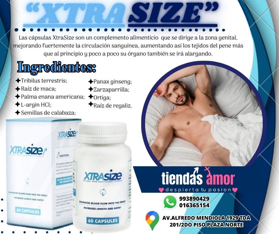 SUPLEMENTO 1 XTRASIZE PARA LA VIRILIDAD Y DURACION EN EL COITO