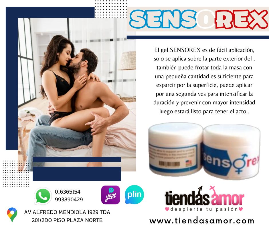 RETARDANTE SENSOREX EN CREMA PARA LA EYACULACION