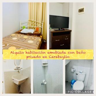 1 Cuarto, 10 m² – Aquilo habitación amoblada con baño privado en Carabayllo