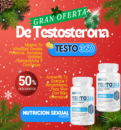 TESTO360¡DESATA POTENCIA.AUMENTA VIRILIDAD,RENDIMIENTO, TESTOSTERONA!