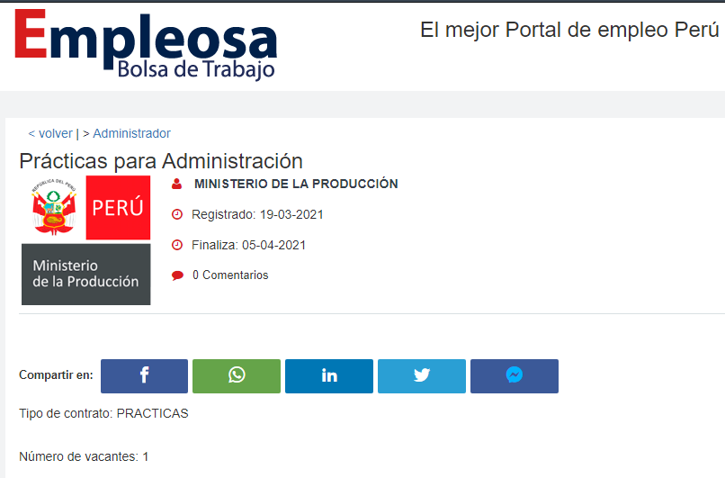 Prácticas para Administración