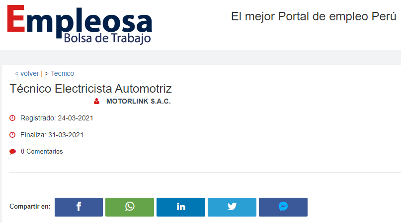 Técnico Electricista Automotriz