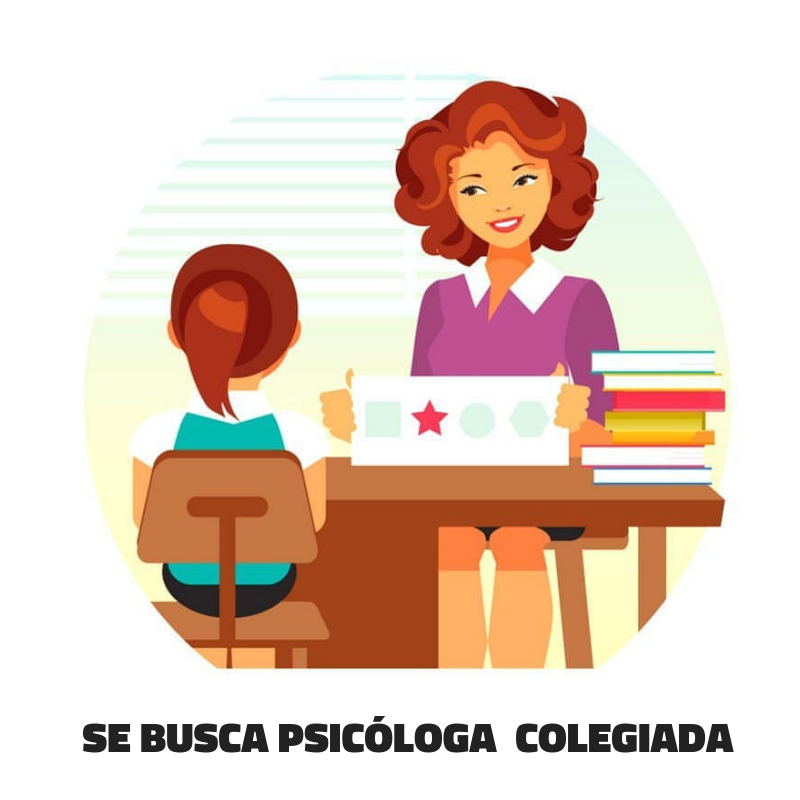 Se busca psicóloga colegiada