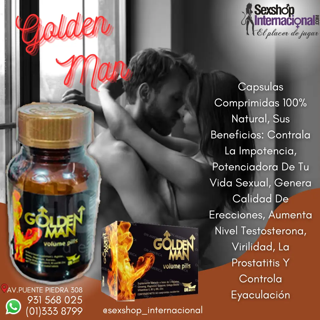 GOLDEN MAN DESARROLADOR VIRIL Y POTENCIADOR INSIGNIA DE GARANTIA 931568025