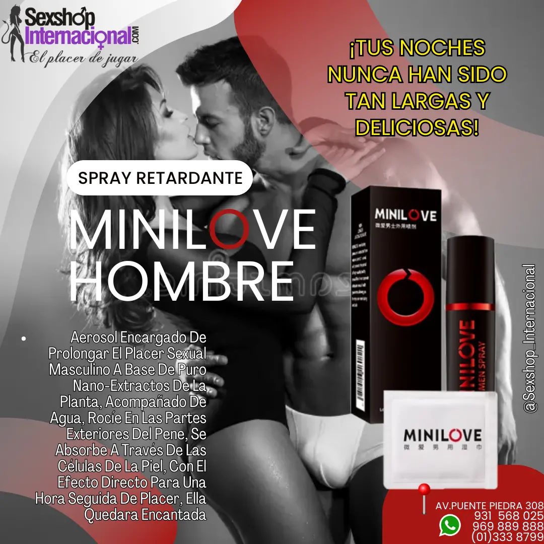 SPRAY MINILOVE RETARDANTE MAS PLACER EN EL SEXO SEXSHOP PTE PIEDRA 931568025