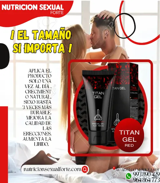 TITAN GEL- EL TAMAÑO SI IMPORTA -DELIVERY TIENDA FISICAS 993890429 