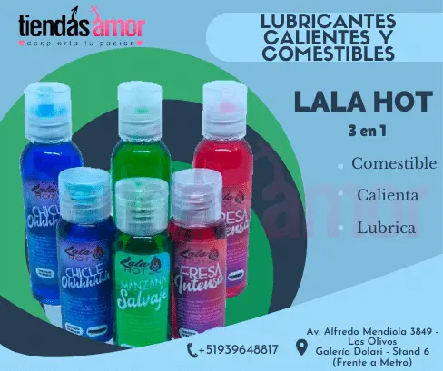  Lubricante Comestible LalaHot Frotarlo y se CALIENTA - PERU