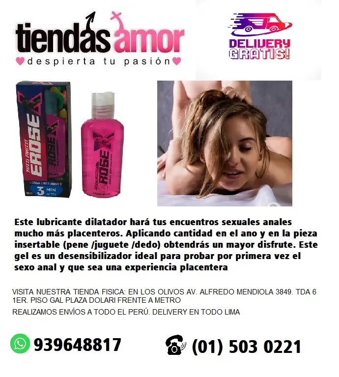 LUBRICANTE EROSEX Dilata e insensibiliza - LOS OLIVOS PERU