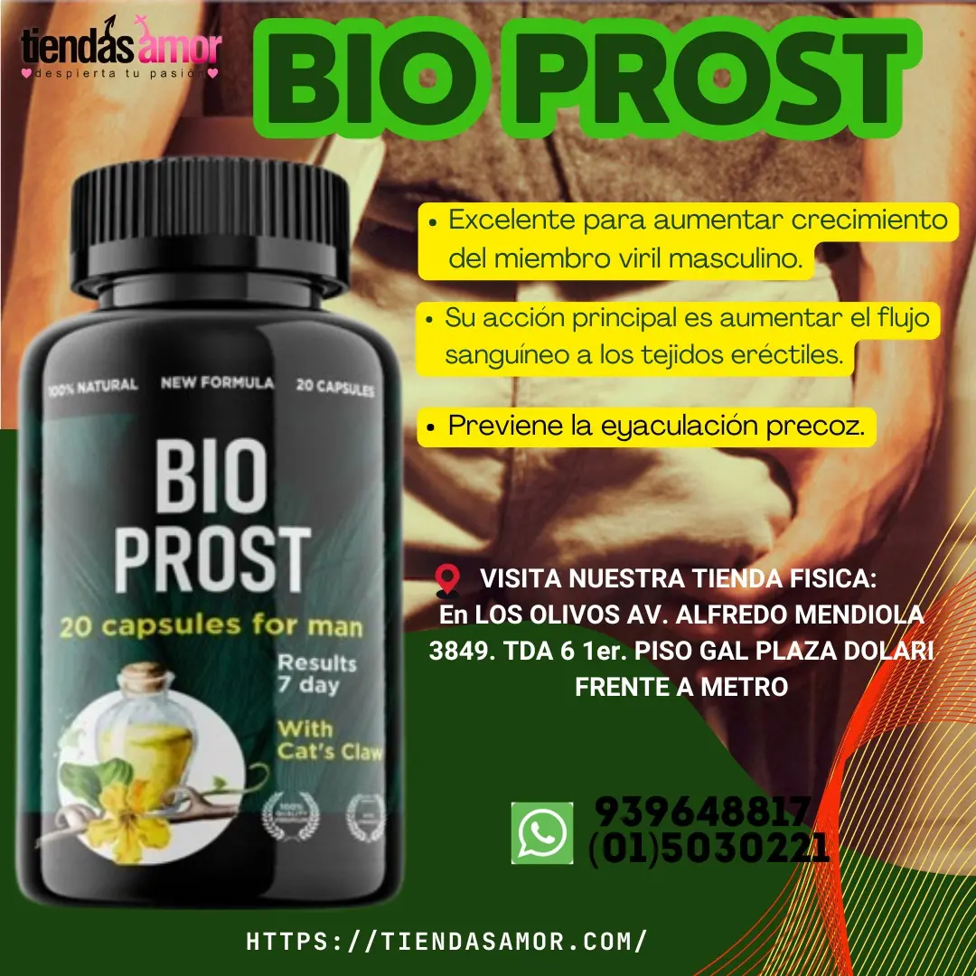 Bio Prost aumenta el flujo sanguíneo - TIENDAS AMOR IZAGUIRRE