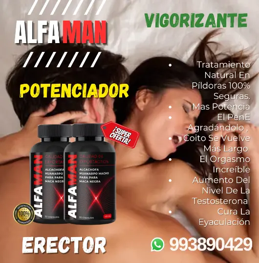 ALFAMAN VIGORIZANTE POTENCIADOR ERECTOR AL MAYOR Y MENOR 993890429