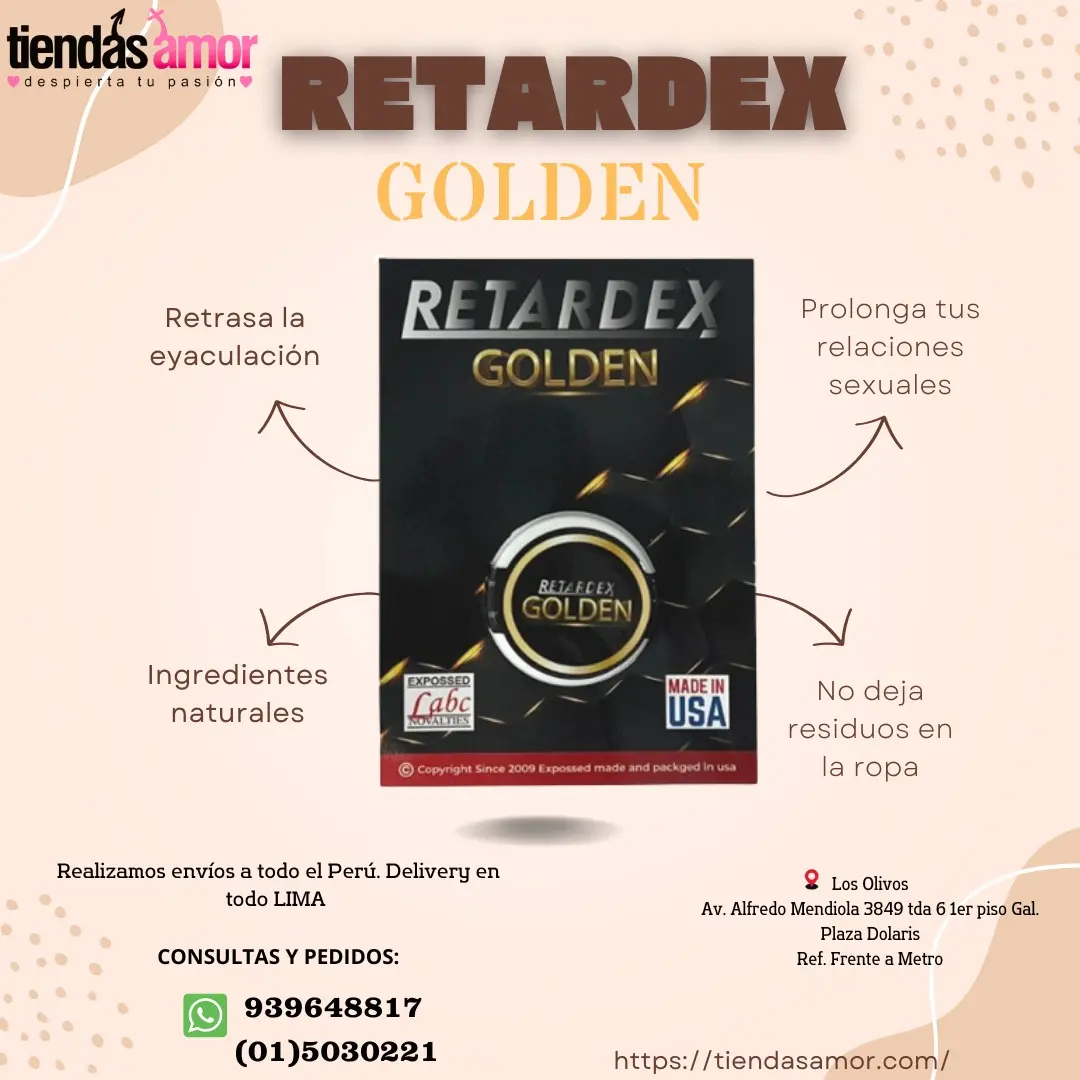 Retardex Golden muy discreto y fácil de llevar - IZAGUIRRE PERU