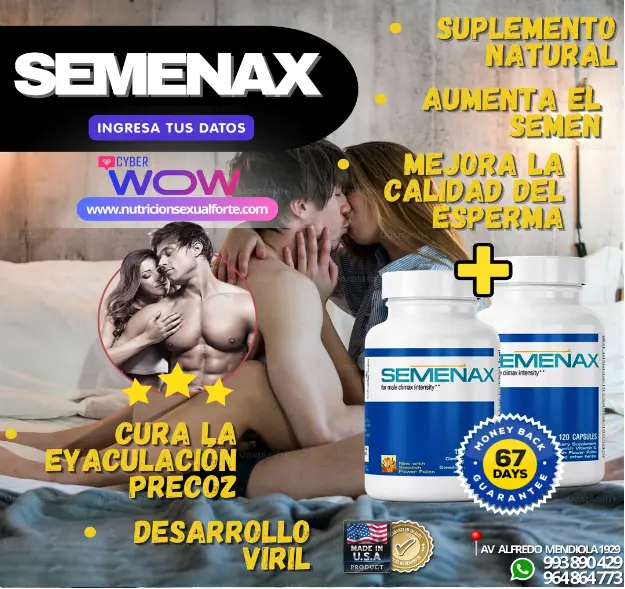 SEMENAX PARA AUMENTO TAMAÑO VIRIL.LIVIDO. FUERZA.DELIVERY993890429