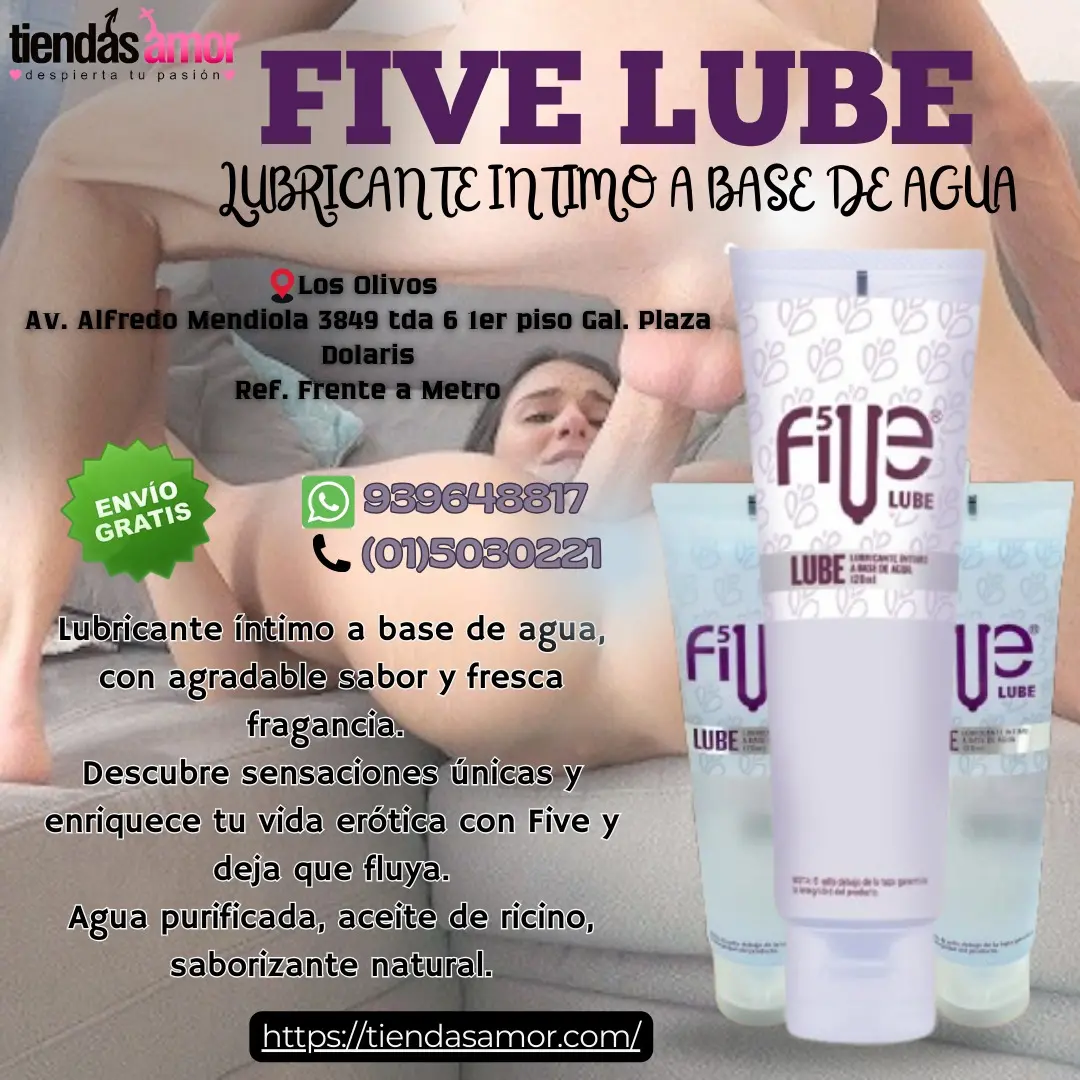 Lubricante Íntimo Five Lube a Base de Agua - IZAGUIRRE 939648817