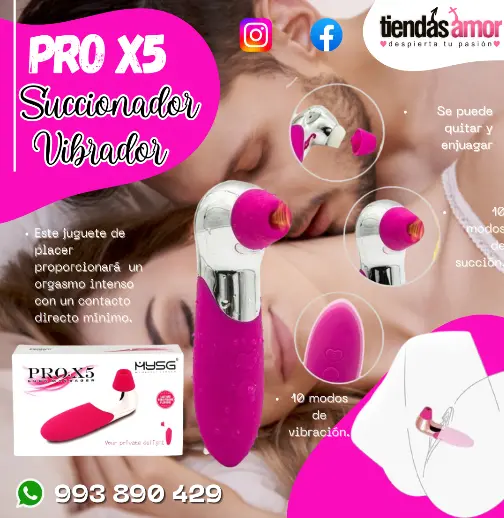 PRO X5 SUCCIONADOR Y VIBRADOR A LA VEZ SEXSHOP EN LIMA 993890429