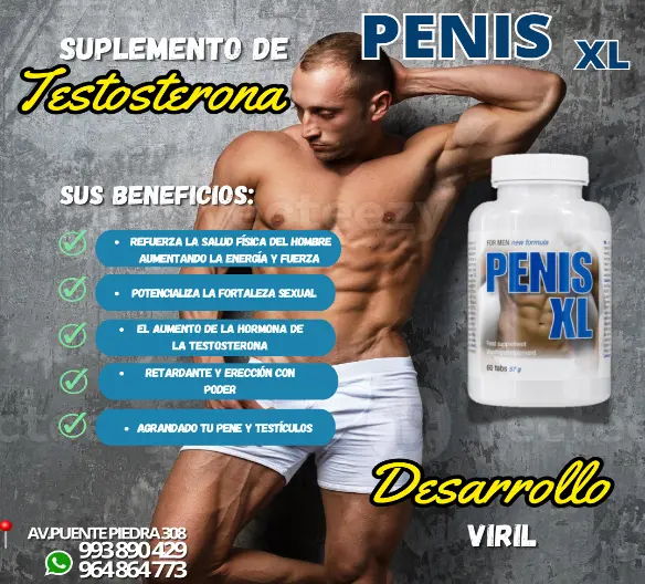 PENIS XL-AUMENTA TAMAÑO DE PENE-ERECCION FIRME-POTENCIA-931568025