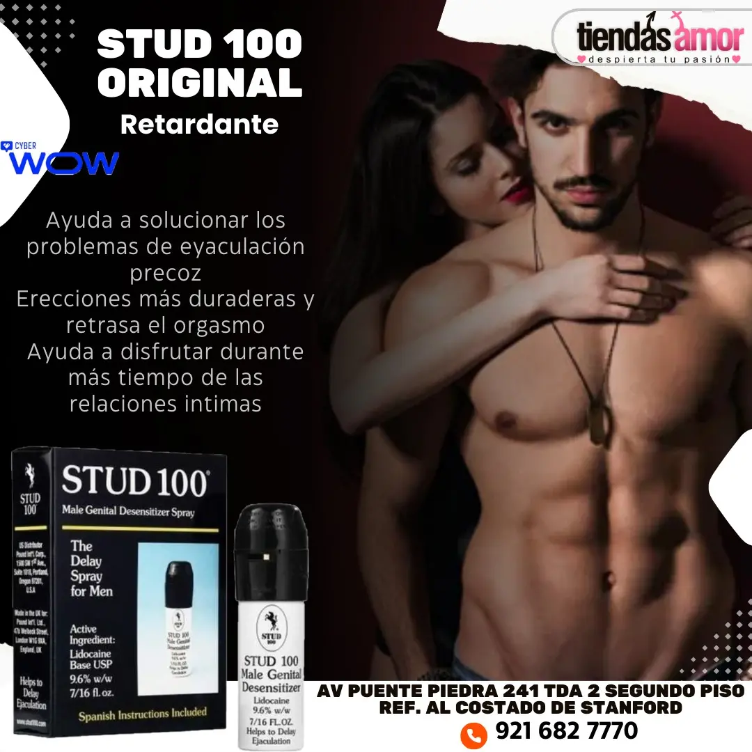 STUD 100 Spray Retardante retrasa el orgasmo - PUENTE PIEDRA 241