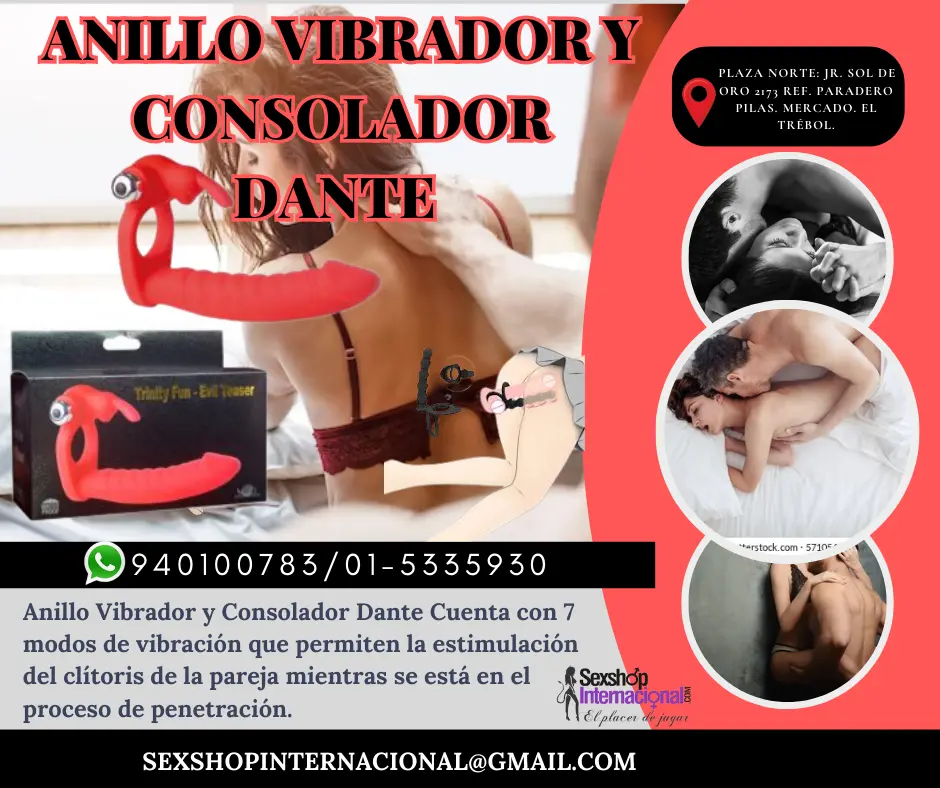 Anillo Vibrador y Consolador Dante 