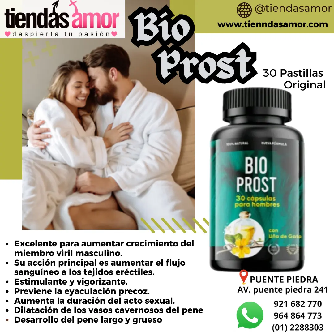 Bio Post El producto que ayuda a prolongar el tiempo de intimidad y mejorar la salud masculina