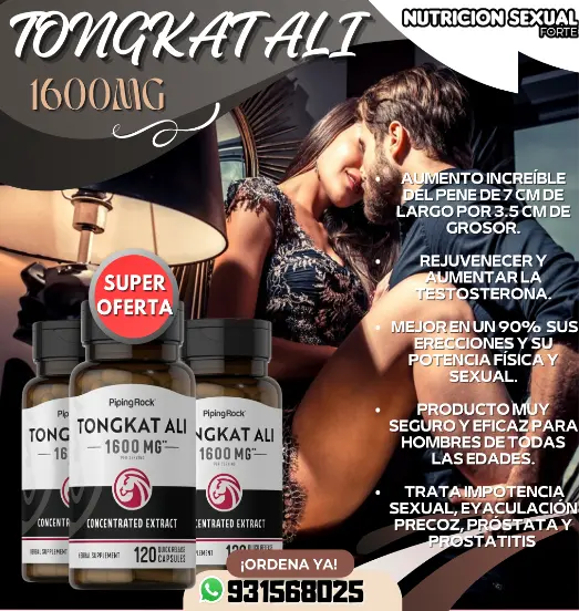 TONGKAT ALI-1600 MG-CURA PROBLEMAS SEXUAL-VIGOR-TESTOSTERONA-931568025