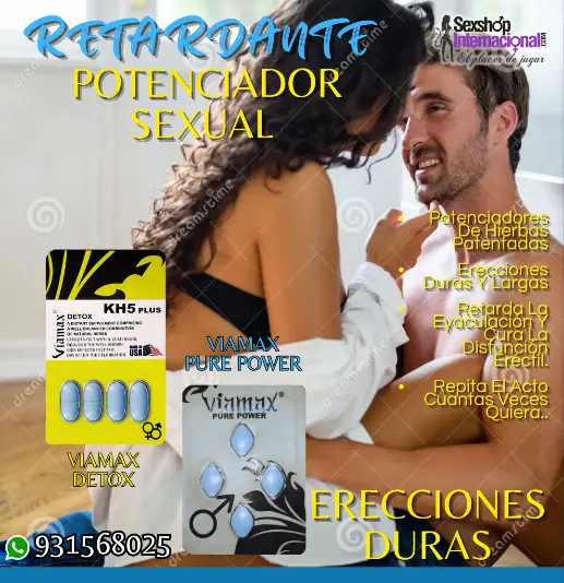 VIAMAX POTENCIADOR RETARDANTE ERECCIONES DURAS PIDELO 931568025