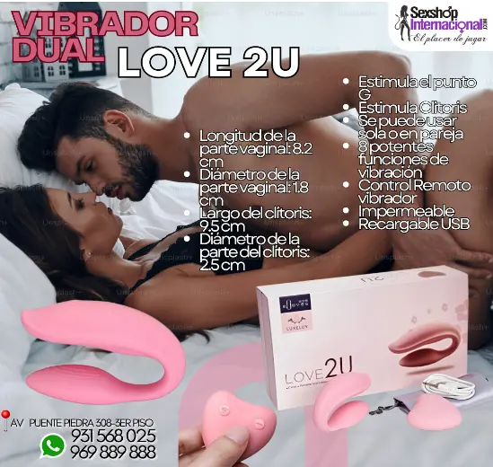LOVE 2U VIBRADOR C-ESTMIMULA PUNTO G CLITORIS 931568025
