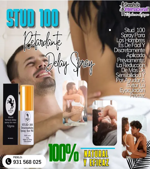 STUD 100 RETARDANTE SPRAY PODEROSO EFECTO RAPIDO SEXSHOP 931568025