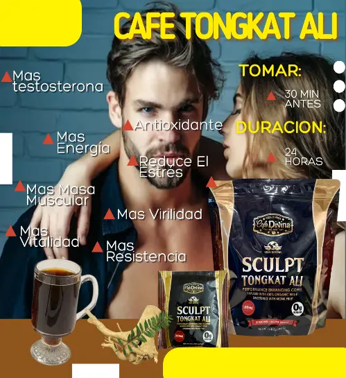 CAFÉ SCULPT TONGKAT ALI VIGOR POTENCIA SEXUAL Y FISICA C 931568025