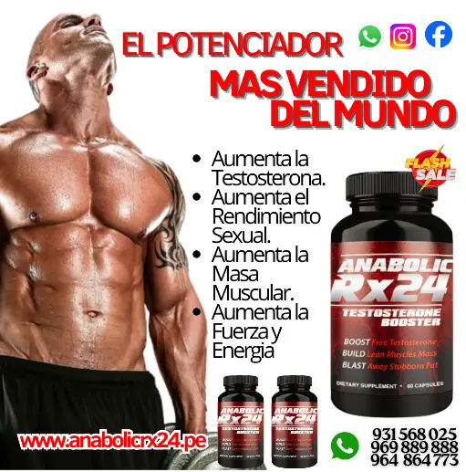 ANABÓLIC RX24 GANE MUSCULOPOTENCIAMAYOR VIRILIDAD 93156825