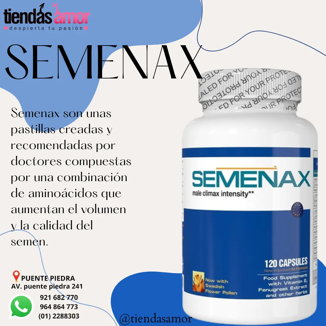 Semenax 90 Caps mejor vida sexual con mejores orgasmos mayor volumen de semen