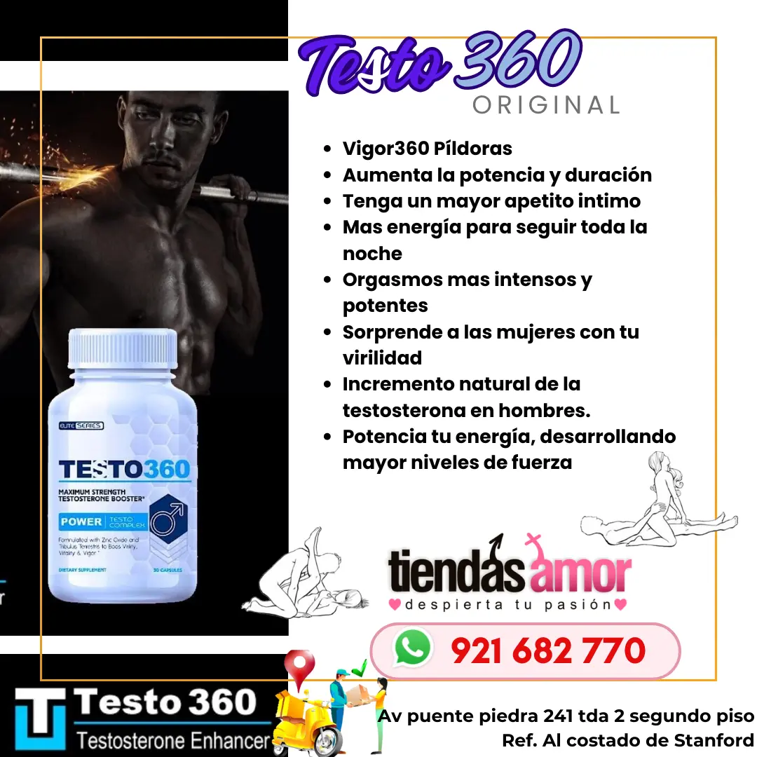 Testo 360 Disfrute al máximo su vida sexual Aumente la potencia y la duración de sus erecciones