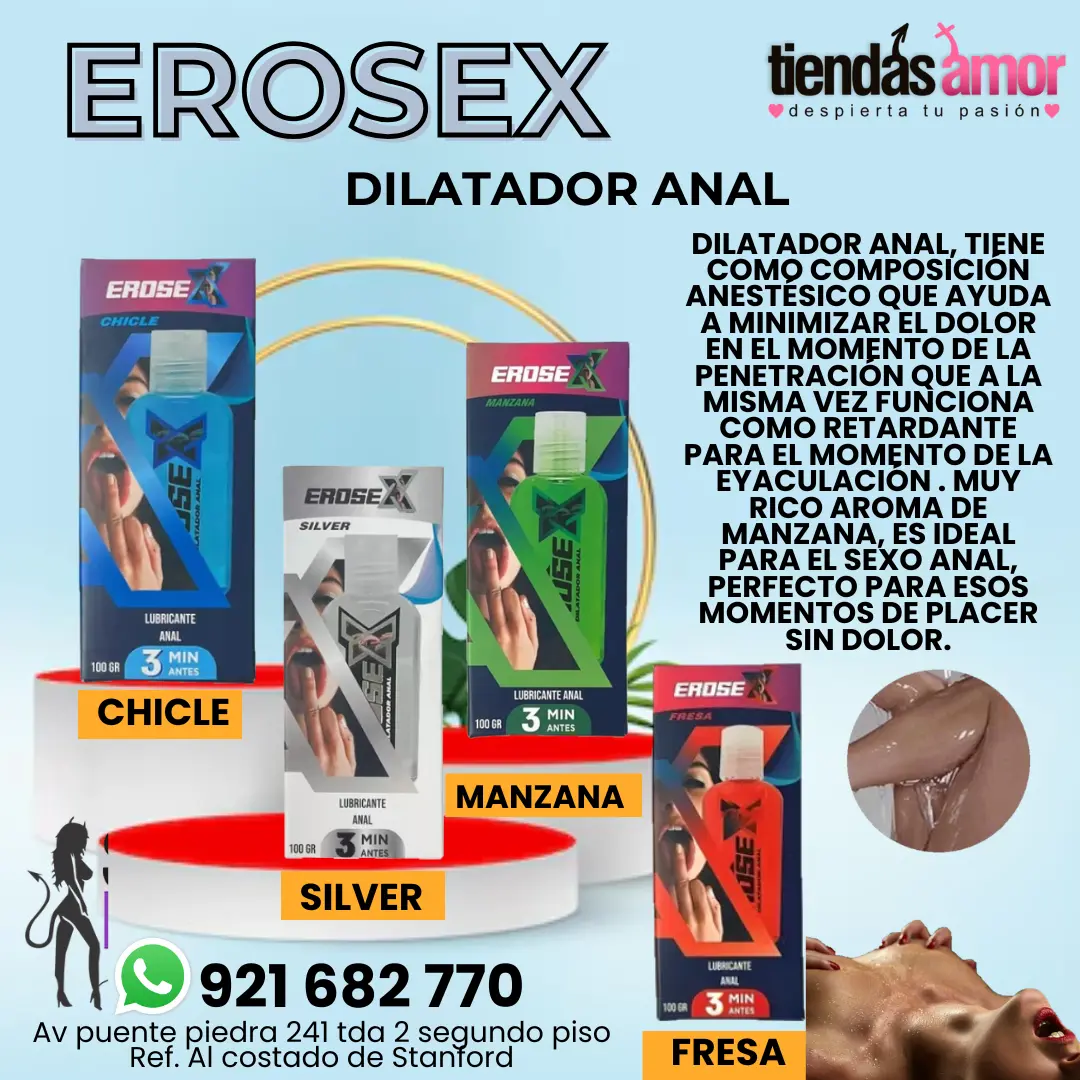 Lubricante Dilatador Erosex Disfruta del mayor placer