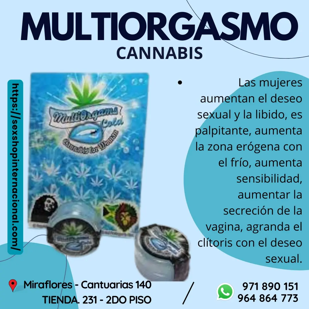 CANNAB MULTIORGAMS COLD aumentan el deseo sexual y la libido - SEXSHOP 