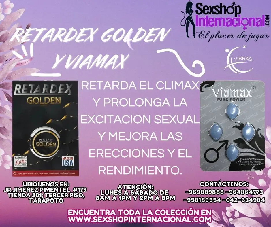 PROLONGA Y DISFRUTA CON RETARDEX GOLDEN Y VIAMAX PURE POWER