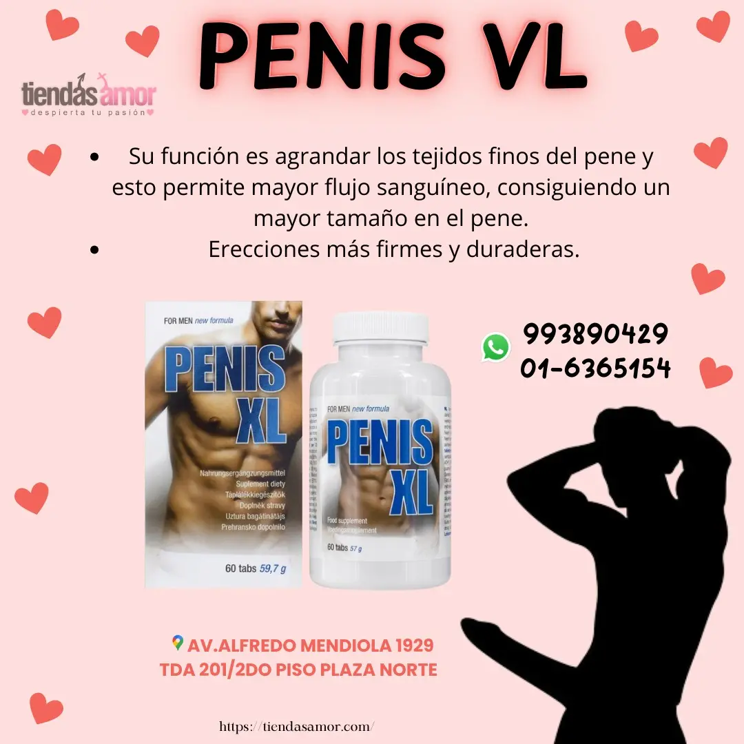 Penis XL Aumento del tamaño y el grosor del pene - Mayor potencia