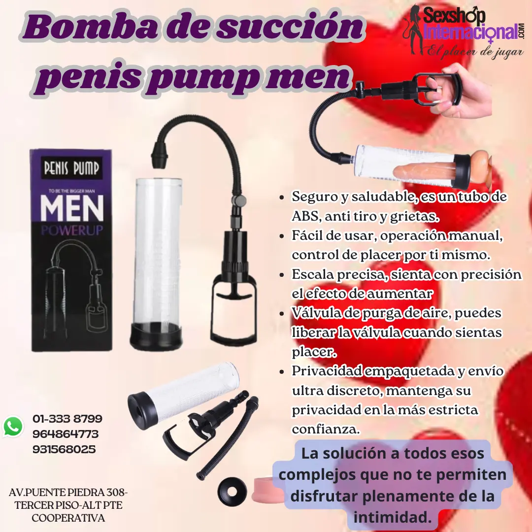 Bomba de succión penis pump men