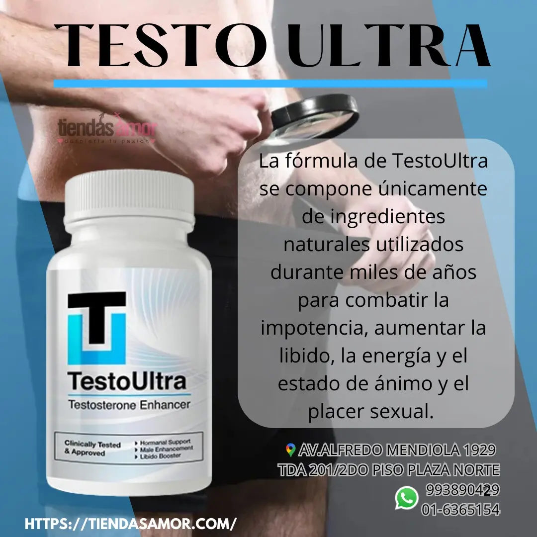 Testo Ultra Potenciador Aumenta La Testosterona ORIGINAL 