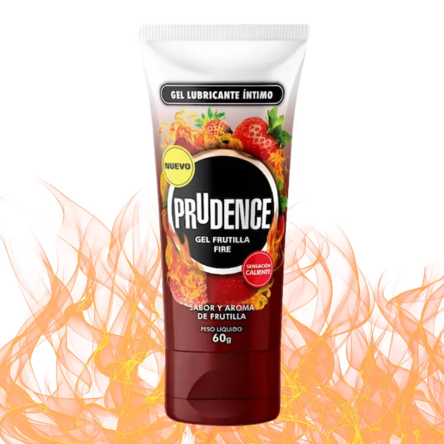 Gel Lubricante Prudence Uso oral vaginal y anal 60 G Sabor Frutilla A base de agua Gel íntimo