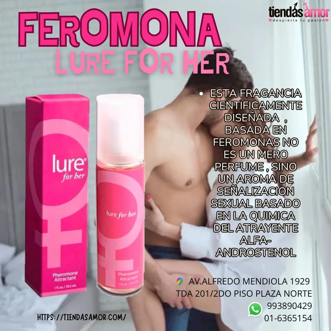 Feromona Para Mujer Lure For Her ATRAE A ESA PERSONA QUE DESEAS - TIENDAS AMOR