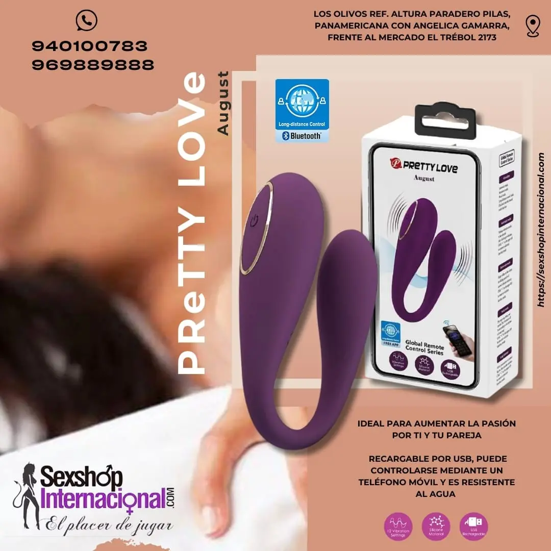 VIBRADOR AUGUST de Pretty Love CON CONTROLADOR