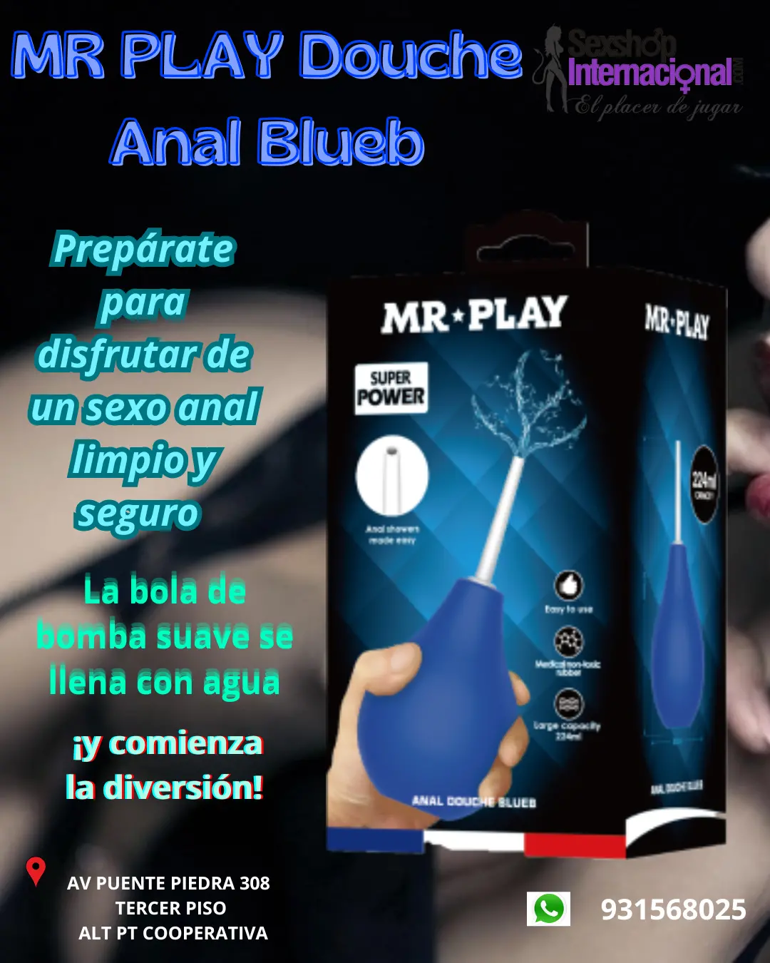 MR PLAY Douche Anal Blueb