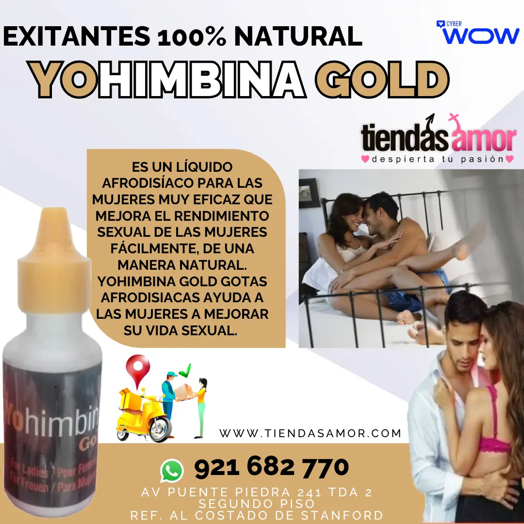 Yohimbina Gold Excitantes mujeres a mejorar su vida sexual