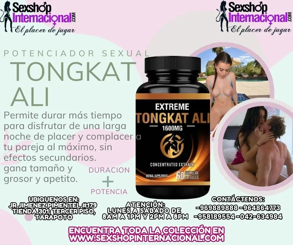 POTENCIA CON TONGKAT ALI PARA AUMENTAR EL DESEO SEXUAL