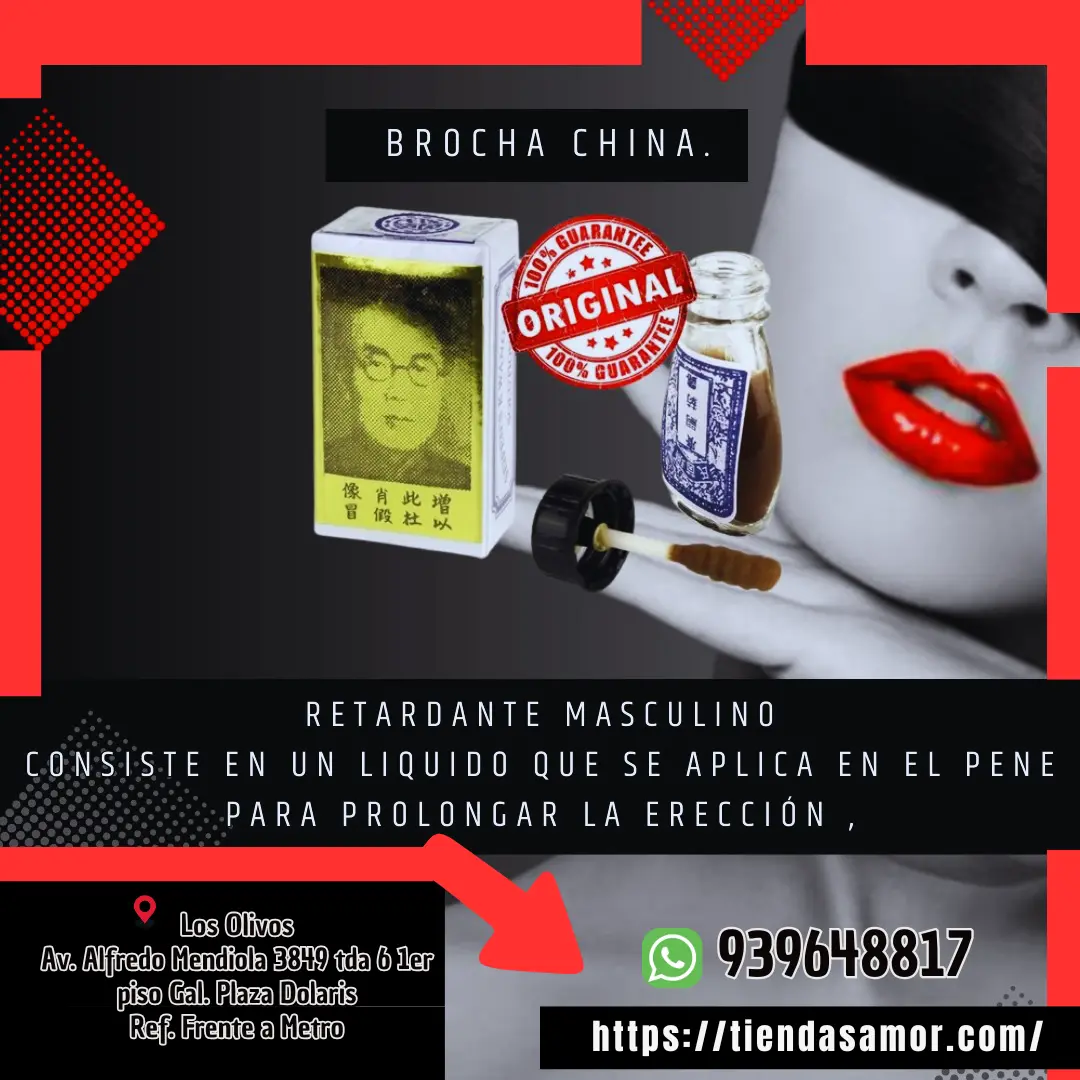 RETARDANTE BROCHA CHINA TIENDA SEXSHOP OLIVOS