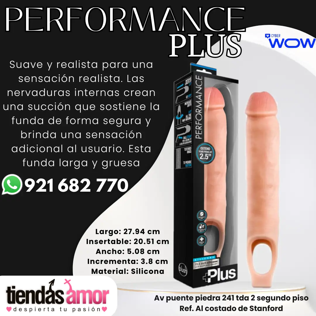 Performance Plus extensión de 2.5 pulgadas extensión de 2.5 pulgadas satén suave y ultra suave acanalado para placer