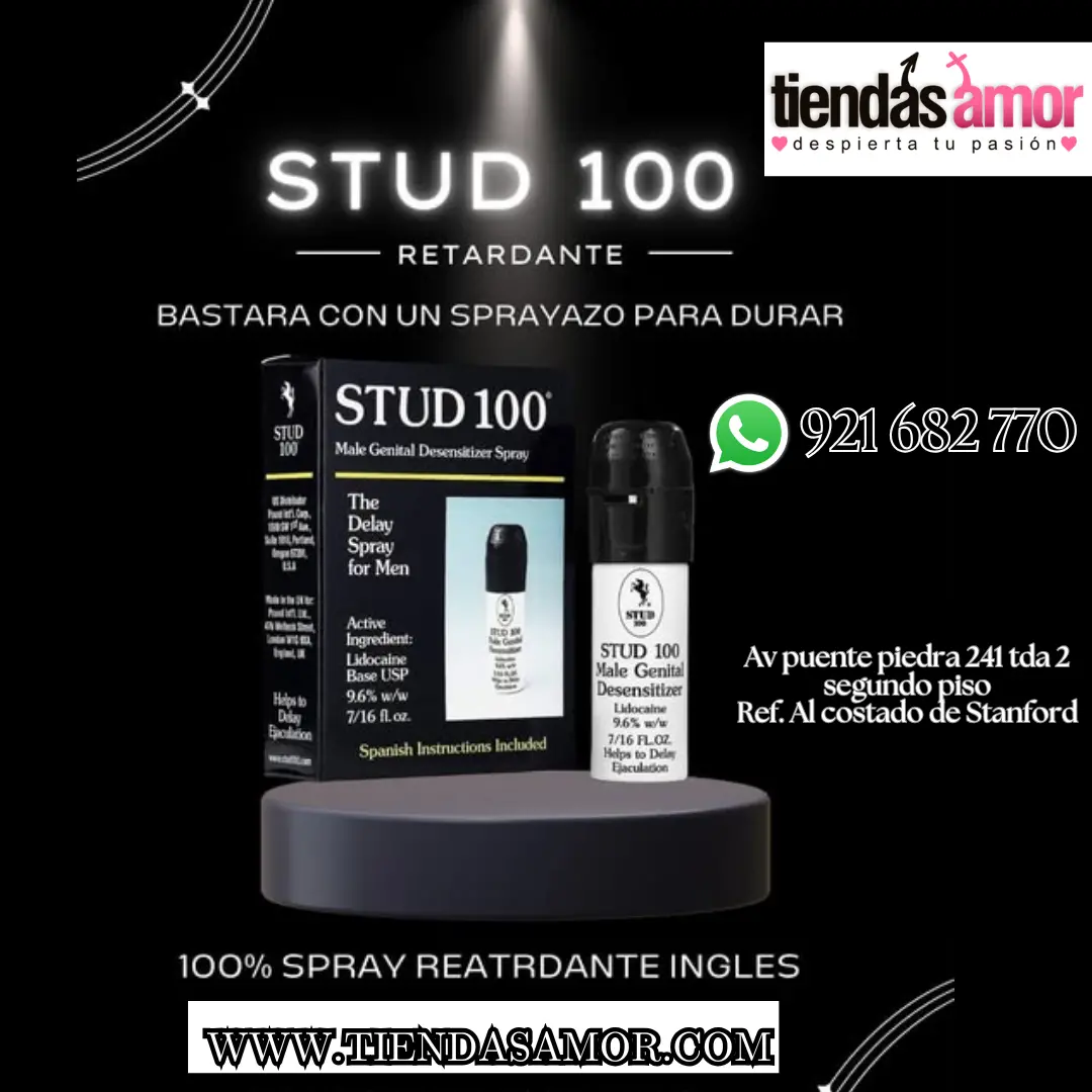 RETARDANTES SEXUALES PARA HOMBRES Y DURAR MAS TIEMPO STUD 100 ORIGINAL