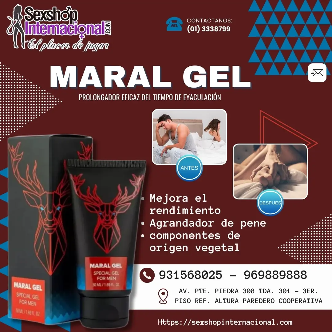 MARAL GEL AGRANDADOR CON COMPOENTES DE ORIGEN VEGETAL 