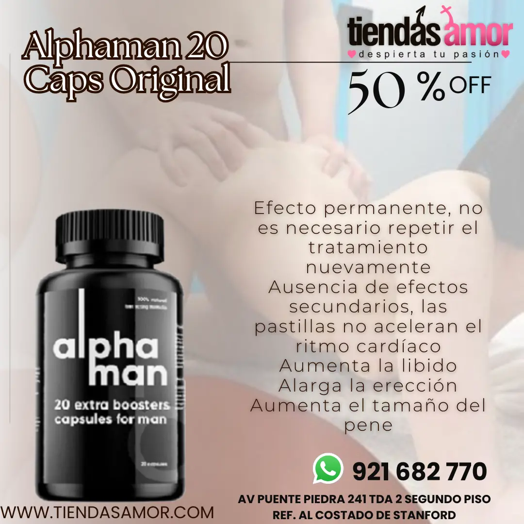  Alphaman Para el alargamiento del pene y la mejora de la erección