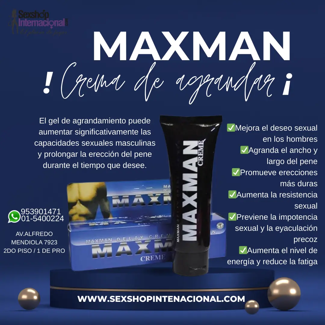 MAXMAN CREMA PARA AGRANDAR