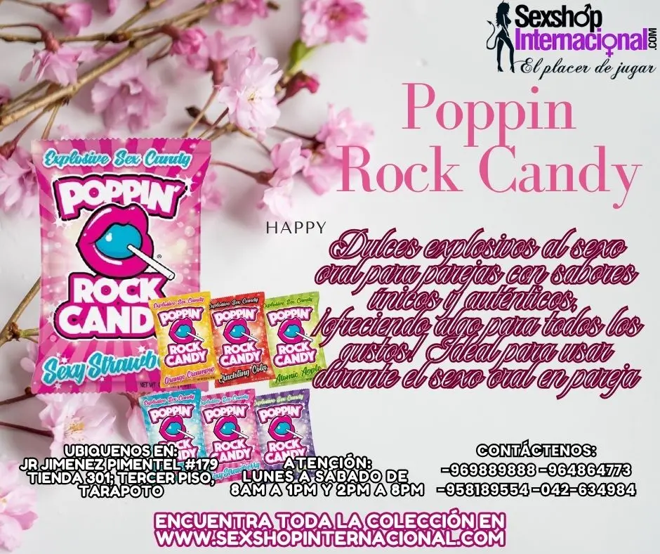 POPPIN ROCK CANDY DULCES EXPLOSIVOS PARA AUMENTAR EL PLACER ORAL